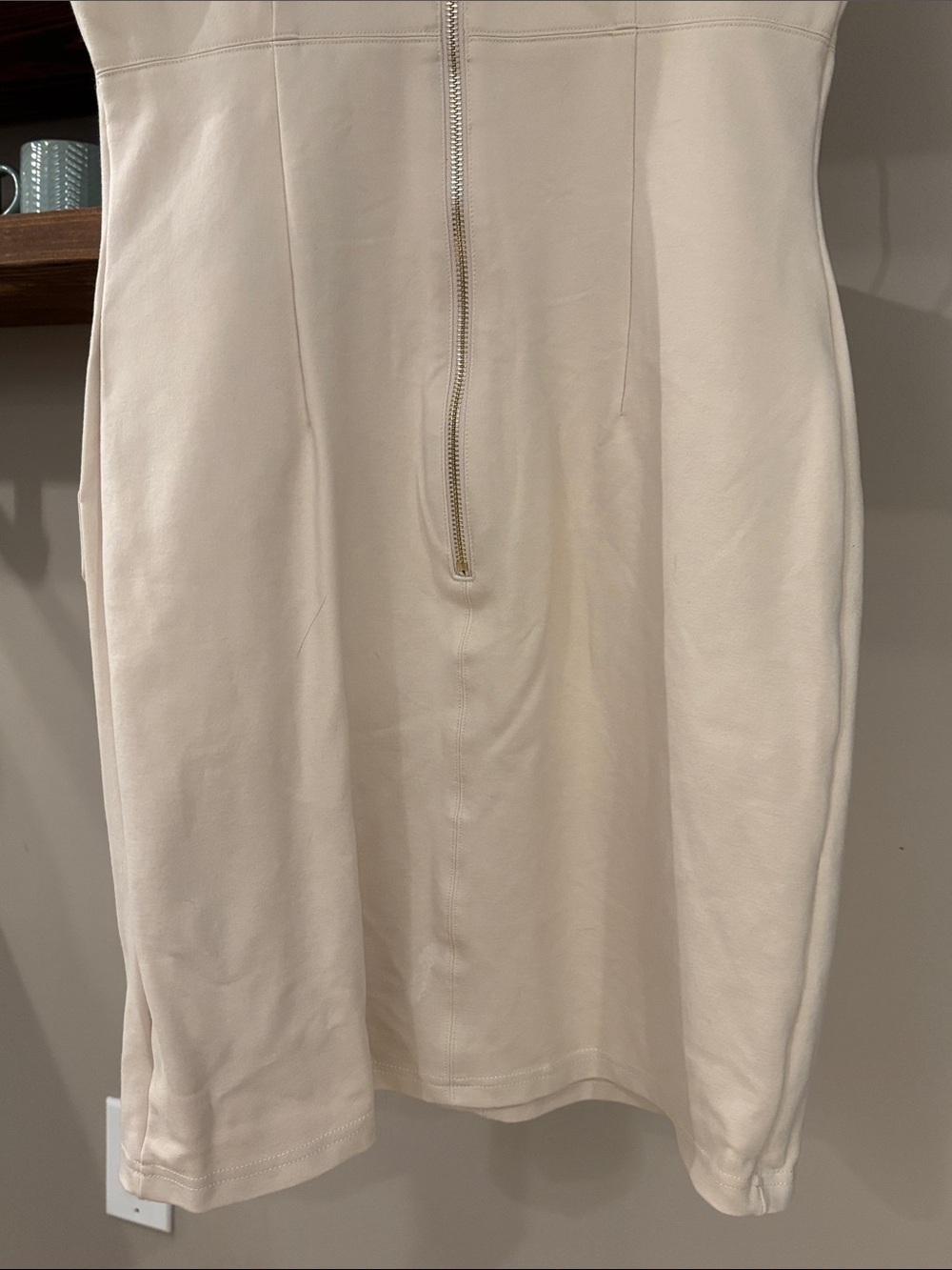 Karen Millen Ivory Cream Tailored Pocket Dress | Size M - Picture 9 of 10